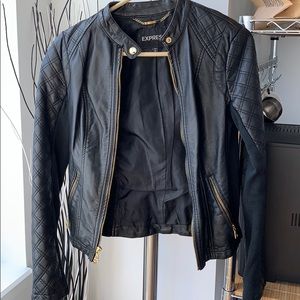 Express Quilted Leather Jacket